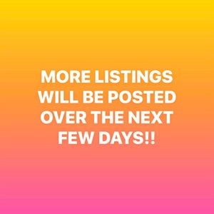 More listings will be posted soon!!